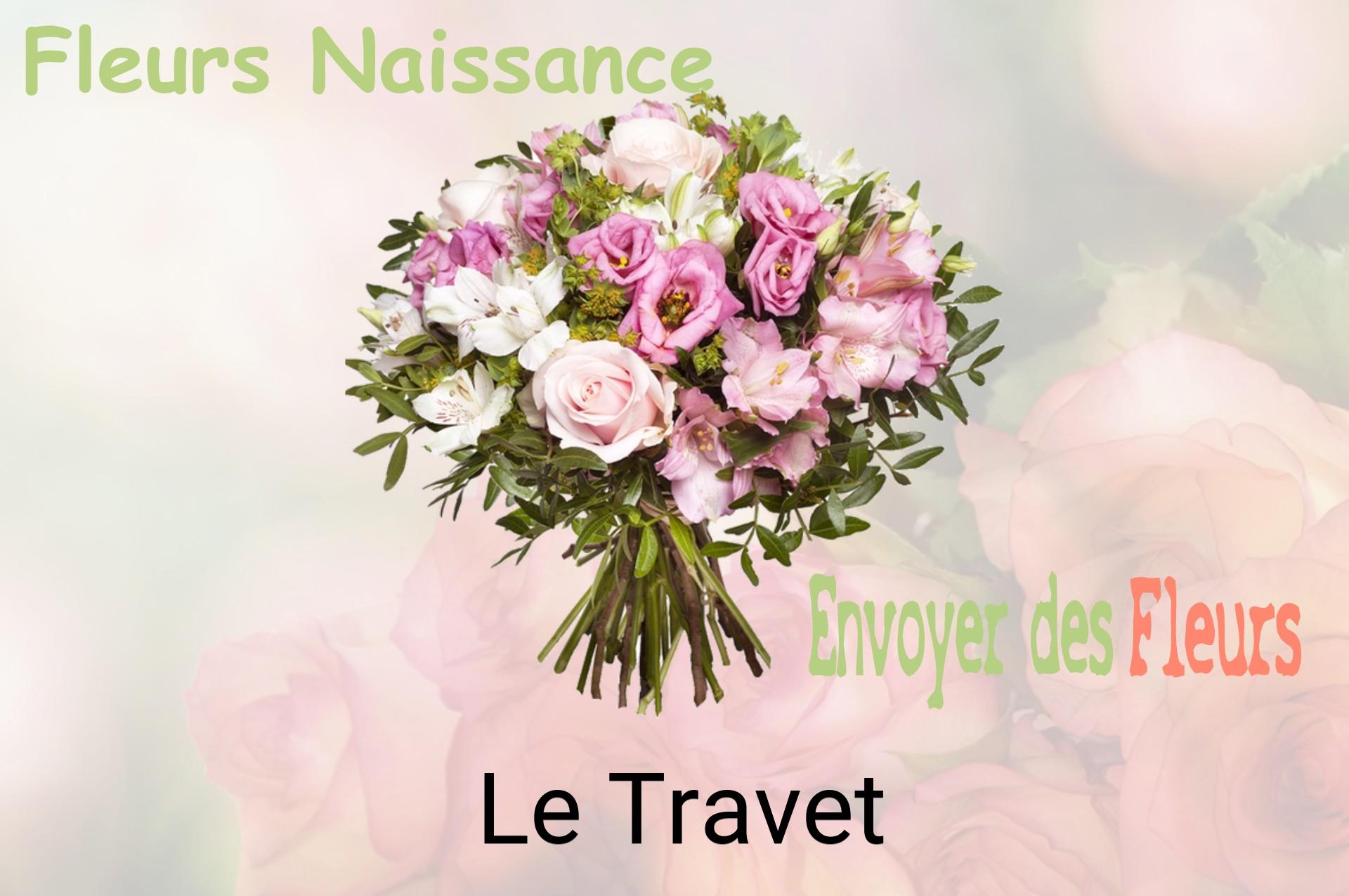 Bouquet de fleurs de naissance livré à Le Travet